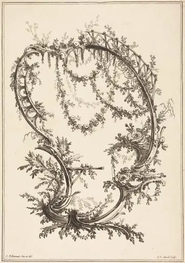 Ornament with a Strut and a Railing, by Jean-Jacques Avril I