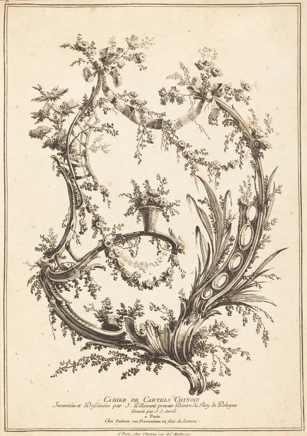 Title Page, by Jean-Jacques Avril I, ink, 1788