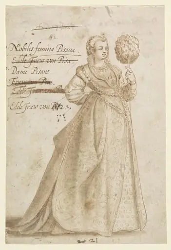 A Noble Lady of Pisa, by Jean-Jacques Boissard