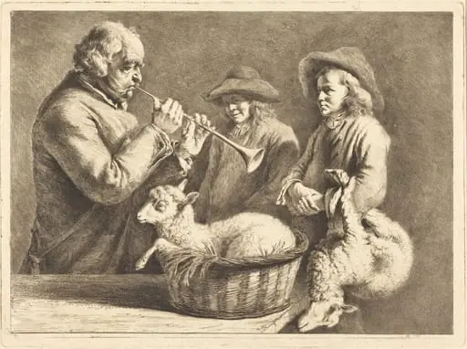 Oboe Player, by Jean-Jacques de Boissieu