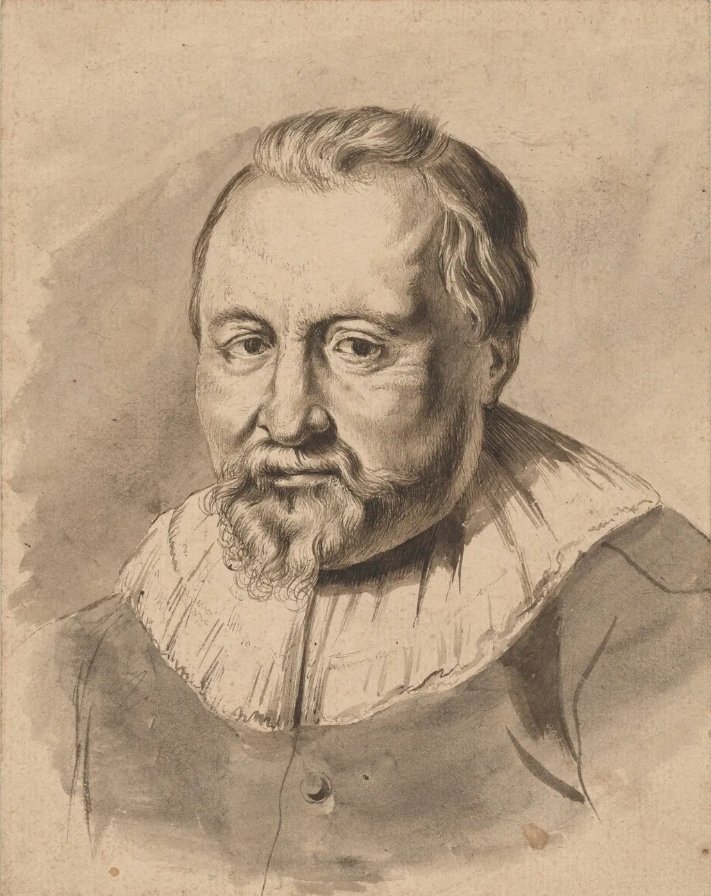 Portrait of a Man, by Jean-Jacques de Boissieu, ink, 1770