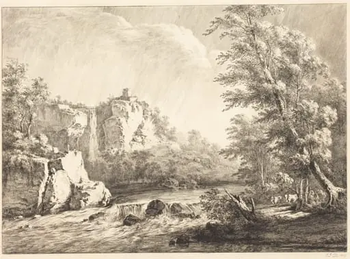 River Landscape with a Passing Storm, by Jean-Jacques de Boissieu