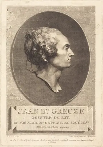 Jean-Baptiste Greuze, by Jean-Jacques Flipart
