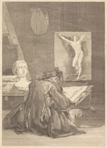Le Dessinateur (The Draughtsman), by Jean-Jacques Flipart