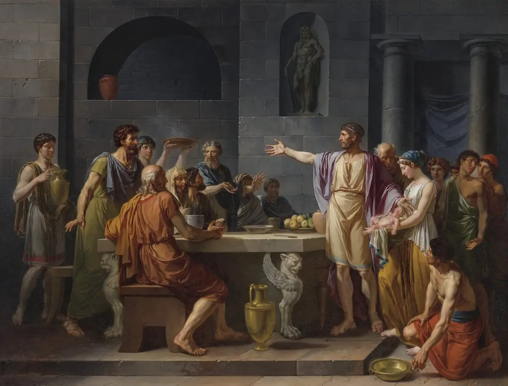 The Magnanimity of Lycurgus, by Jean-Jacques-François Le Barbier