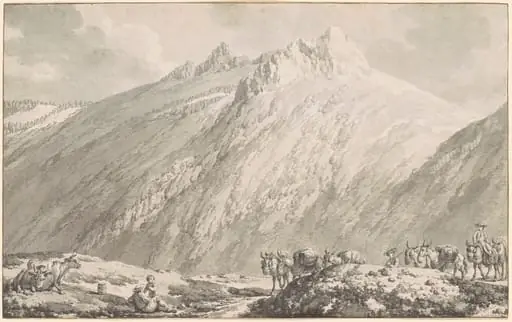 The Grimsel Pass, by Jean-Jacques-François Le Barbier I