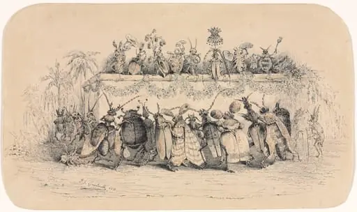 An Insect Ball, by Jean-Jacques Grandville