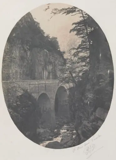 Gorge at Eaux Chaudes, Pyrenees, by Jean-Jacques Heilmann