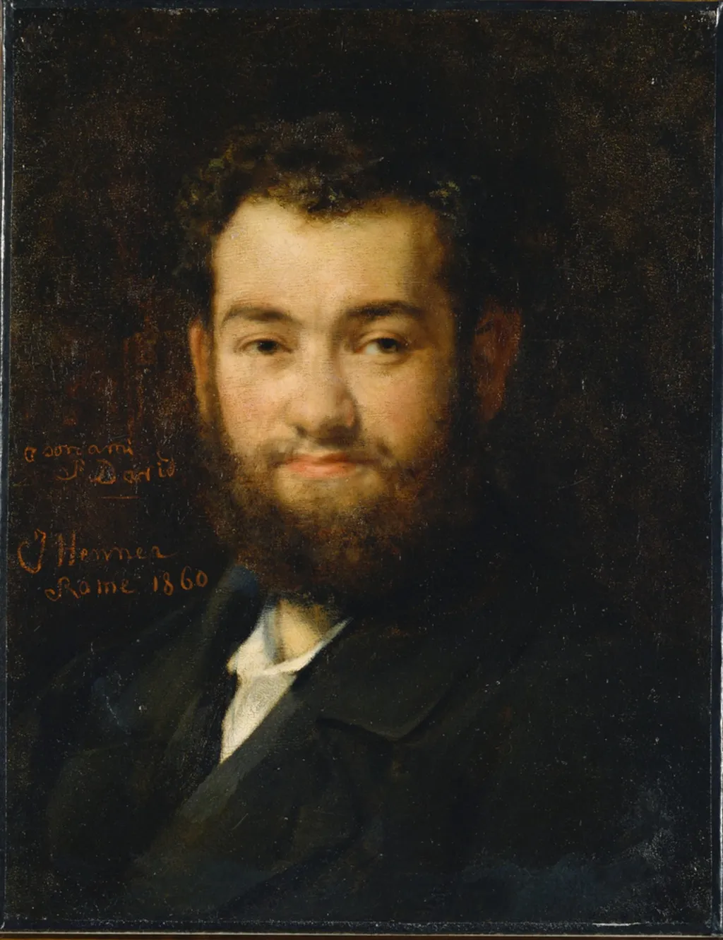 Portrait of the Composer Samuel David, by Jean-Jacques Henner, oil, 1860