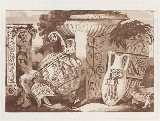 Composition with Antique Fragments, by Jean Jacques II Lagrenée