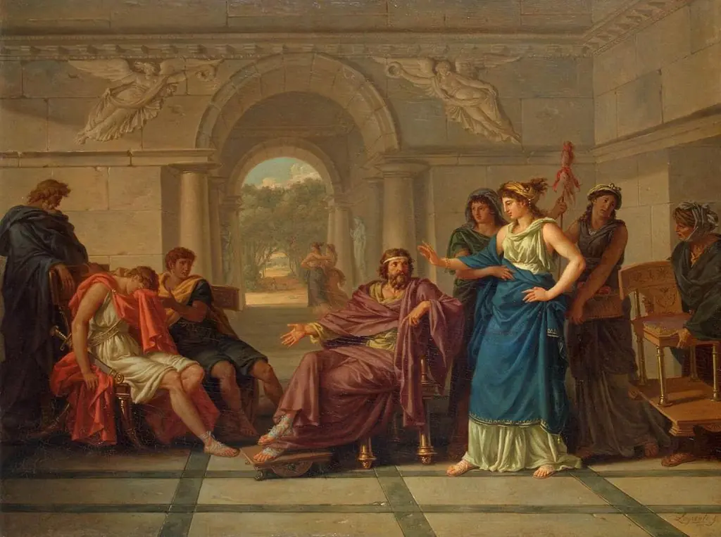 Helen Recognising Telemachus, Son of Odysseus, by Jean-Jacques Lagrenée