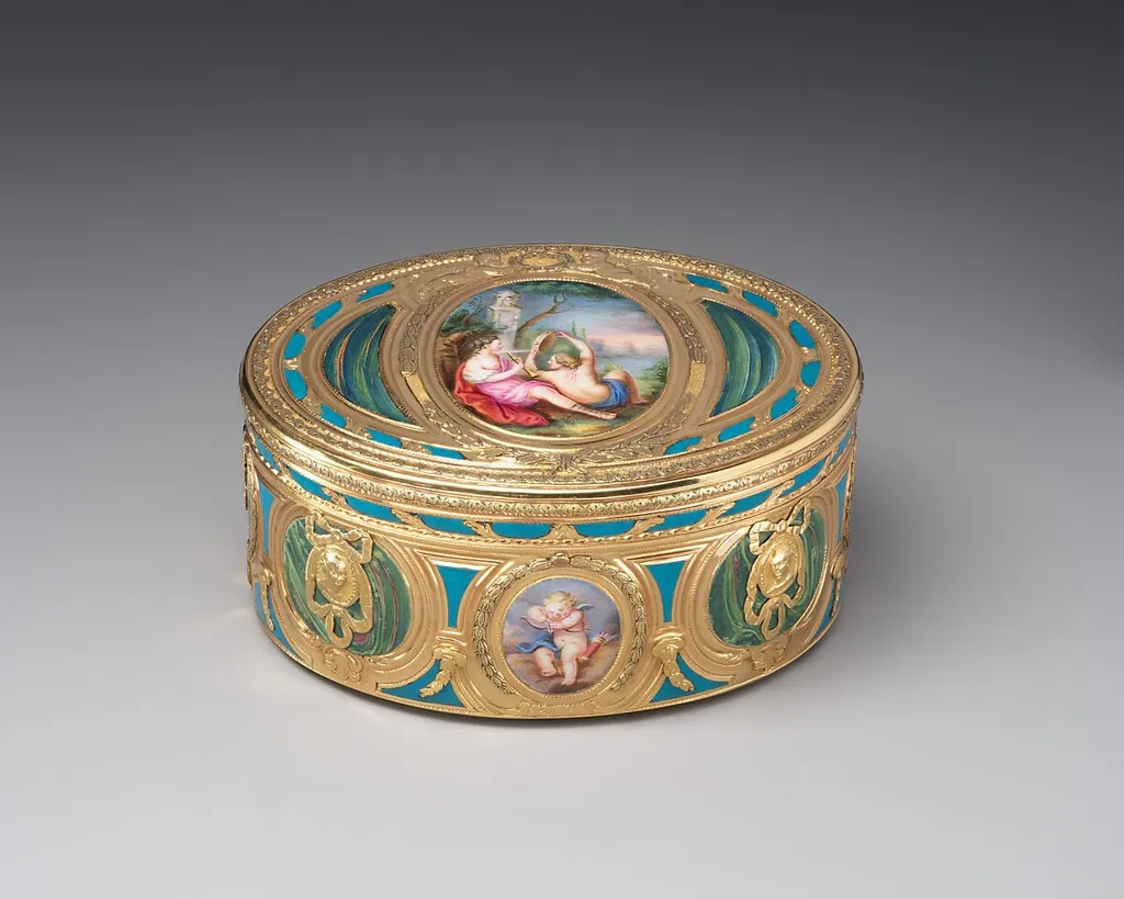 Snuffbox, by Jean-Joseph Barrière, gold, 1770