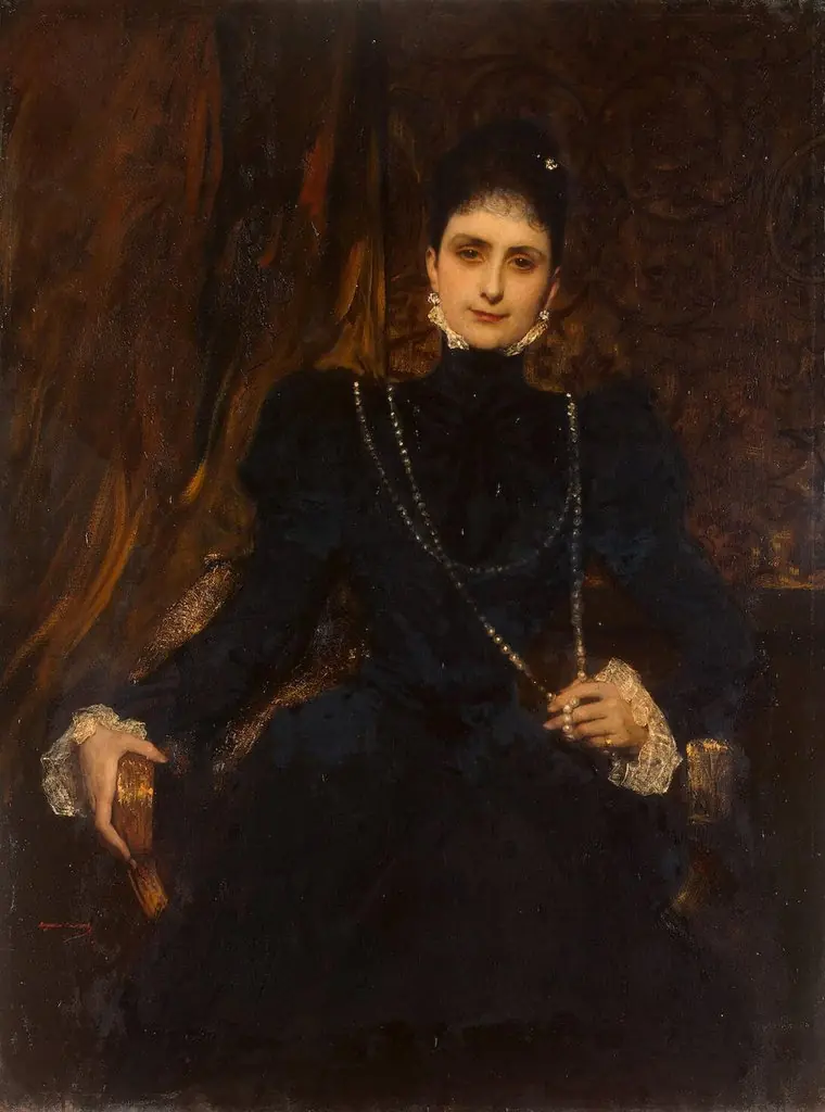 Portrait of Marina Derviz, by Jean-Joseph Benjamin-Constant