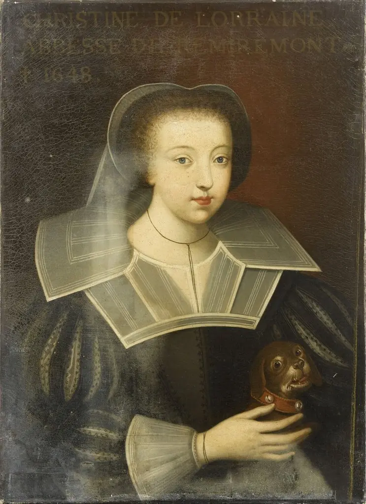 Catherine of Lorraine, Abbess of Remiremont, by Jean-Joseph Dassy, 1840