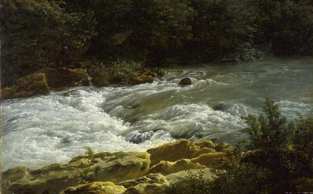 Running Stream at San Cosimato, by Jean-Joseph-Xavier Bidauld