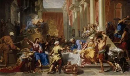 The Meal at Simons, by Jean Jouvenet