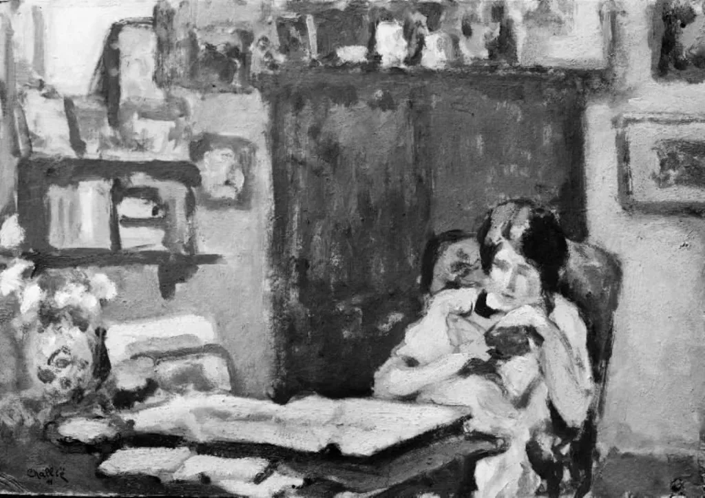 Interior, by Jean Laurent Challié, unspecified, 1911