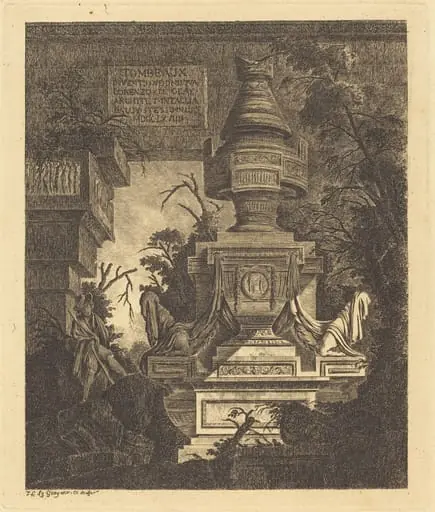 Frontispiece for "Views of Tombs", by Jean-Laurent Legeay