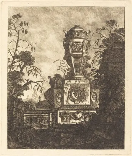 Vase Supported by a Base with Three Grotesque Faces, by Jean-Laurent Legeay