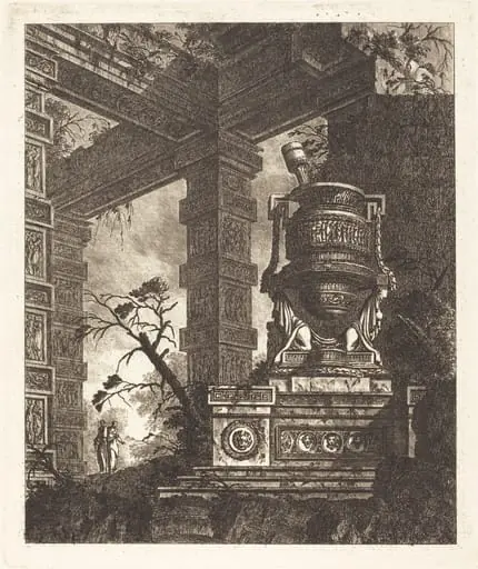 Vase Supported by Two Sphinxes, by Jean-Laurent Legeay