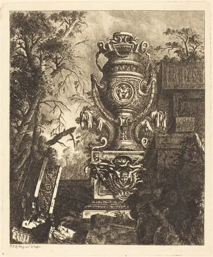Vase with Two Fantastic Heads, by Jean-Laurent Legeay