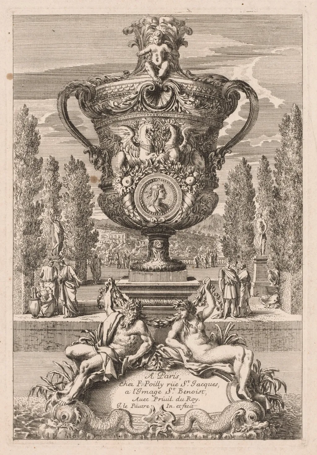 Decorative Urn, by Jean Le Pautre, 1604