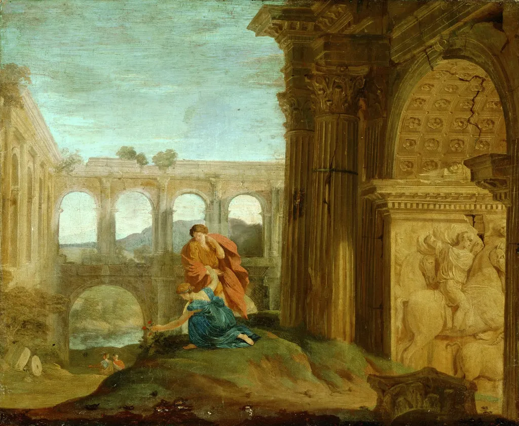 Ruinenlandschaft, by Jean Lemaire, unspecified, 1638