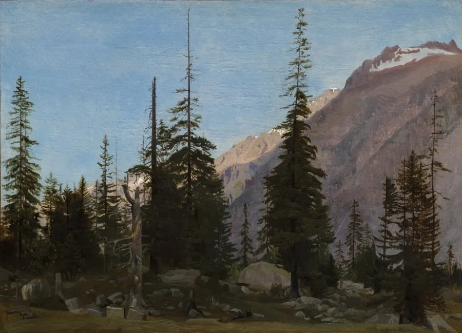 Alpine Landscape: The Handegg, Switzerland, by Jean Léon Gérôme, unspecified, 1854