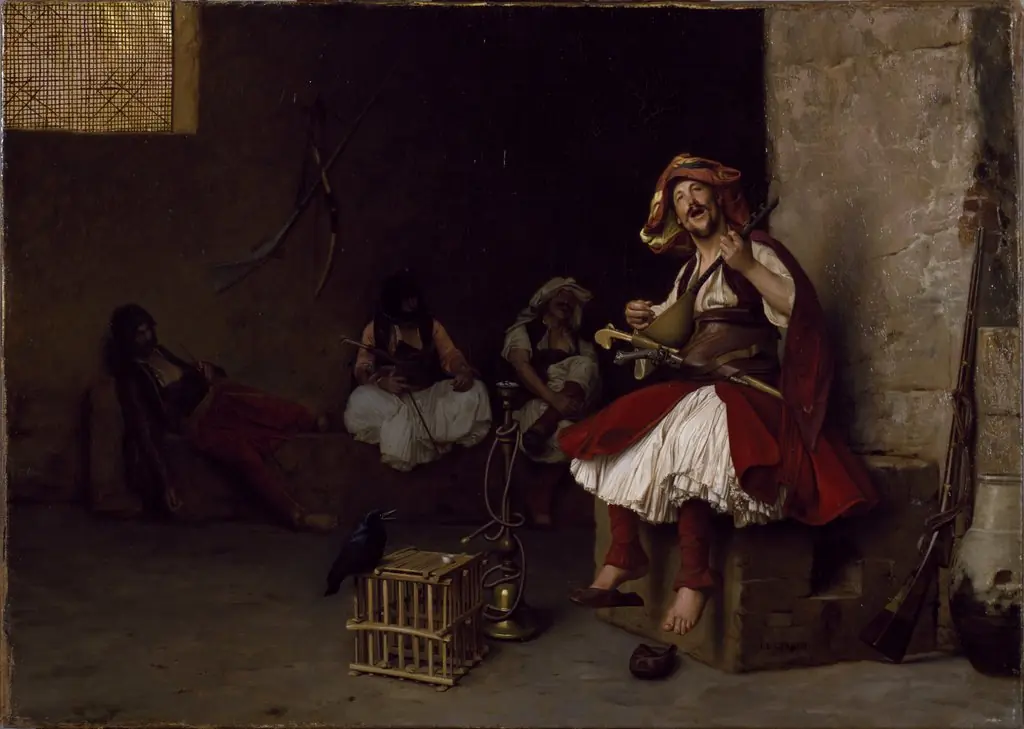 Bashi-Bazouk Singing, by Jean Léon Gérôme