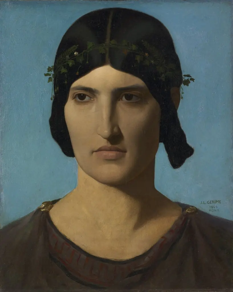 Head of an Italian Woman, by Jean Léon Gérôme, 1844
