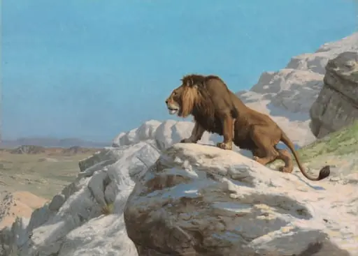 Lion on the Watch, by Jean Léon Gérôme