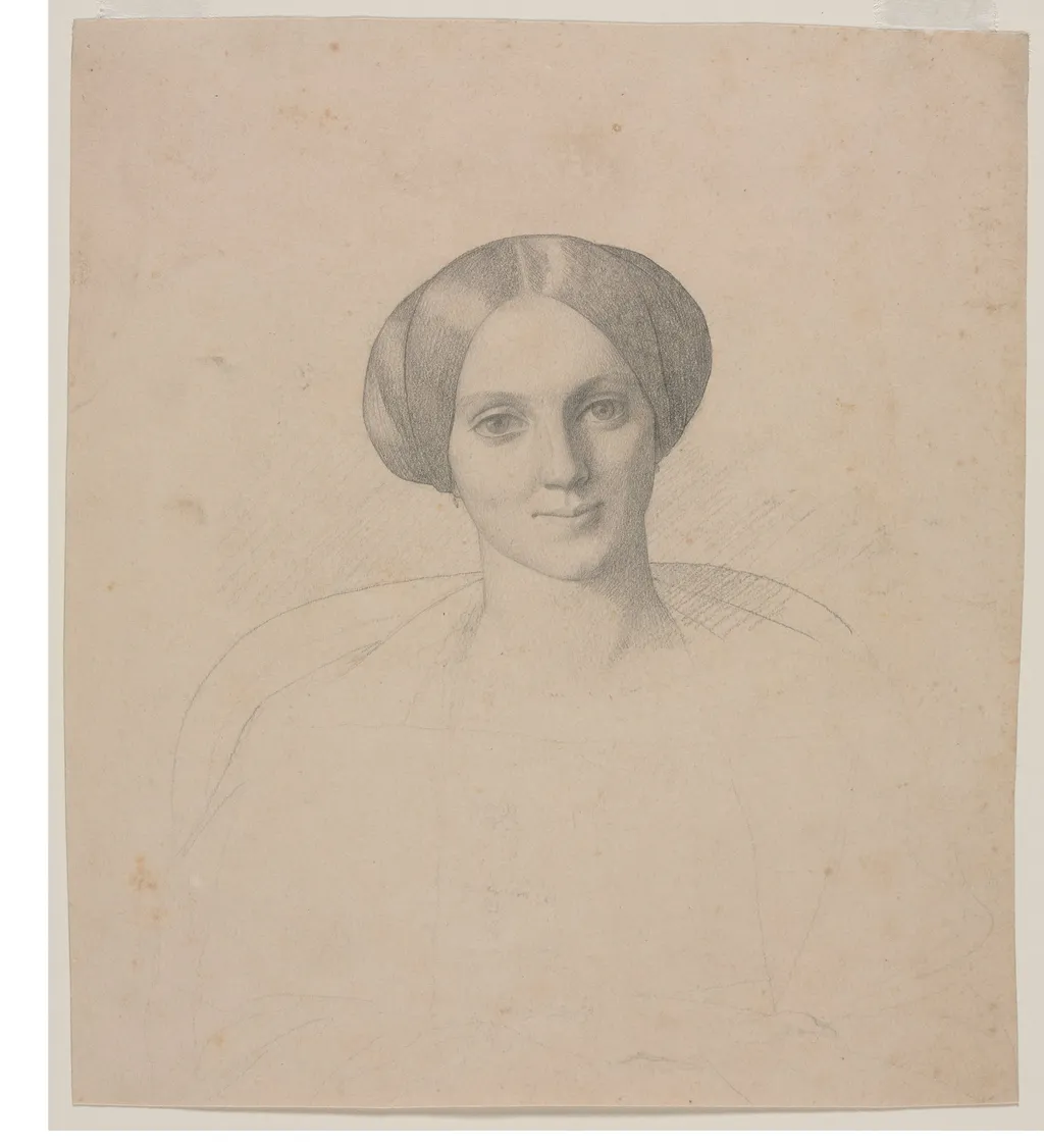 Portrait Head of a Woman, by Jean Léon Gérôme, 1804