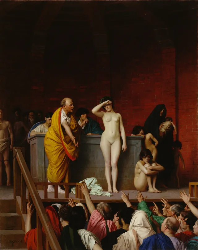 Slave Market in Rome — Jean Léon Gérôme