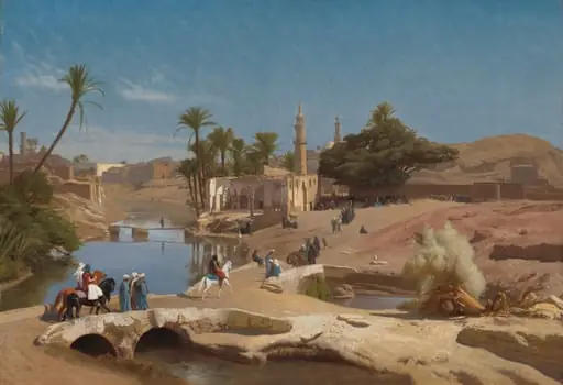 View of Medinet El-Fayoum, by Jean-Léon Gérôme