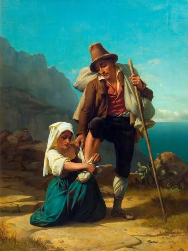 The Wounded Traveller Halting, by Jean Leonard Lugardon