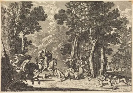 A Stag Hunt, by Jean Lepautre