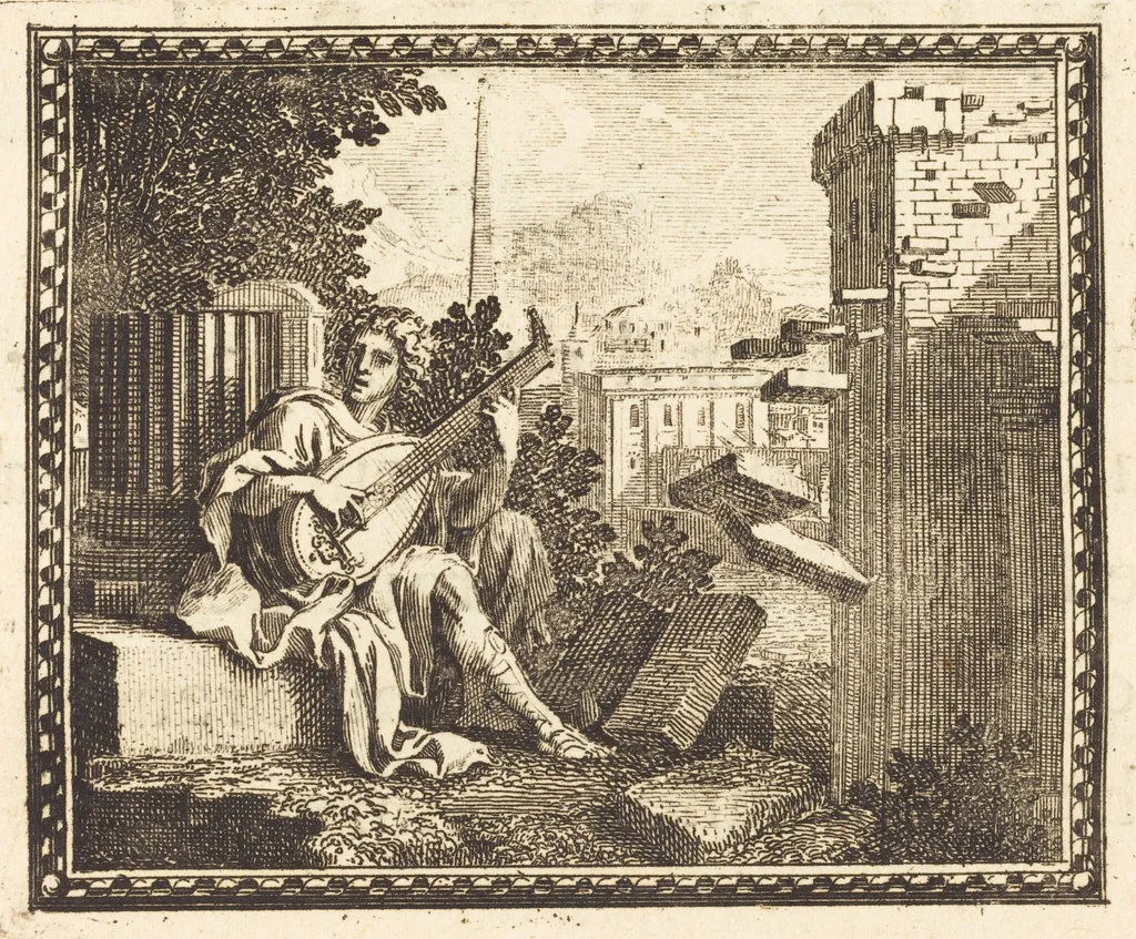 Amphion, by Jean Lepautre, ink, 1676