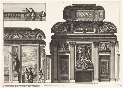 Fireplaces and Other Interior Decorations, by Jean Lepautre