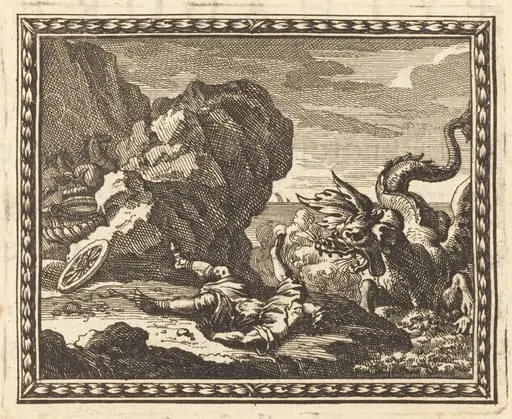 Hippolytus and the Sea Monster, by Jean Lepautre