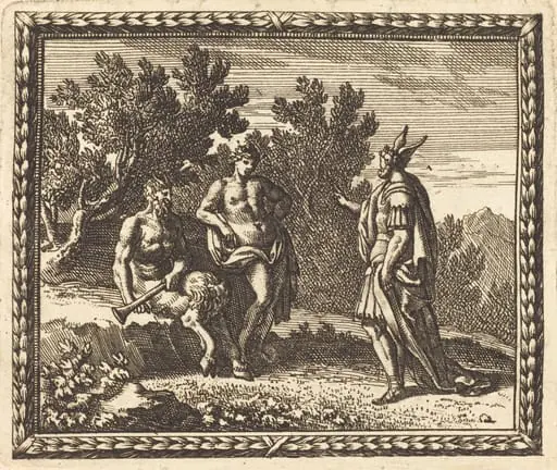 Midas with Apollo and Pan, by Jean Lepautre
