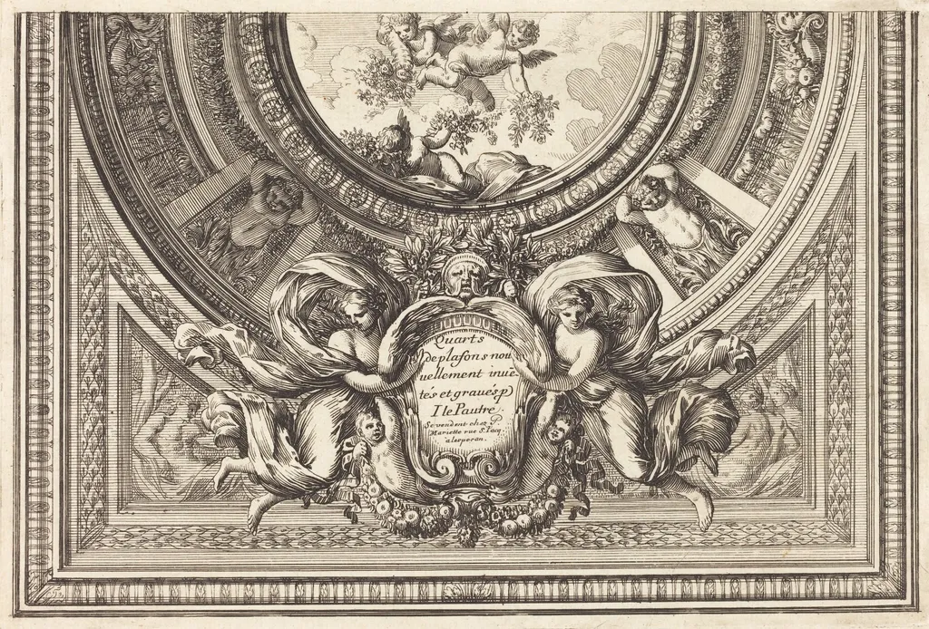 Title Page, by Jean Lepautre, ink, 1650