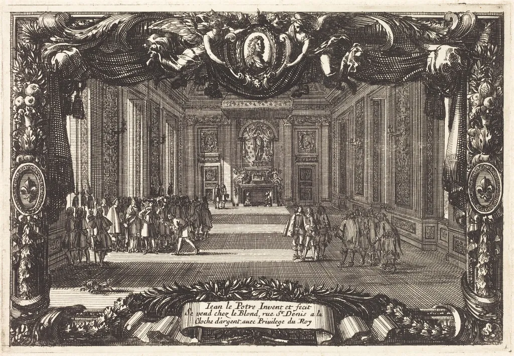 Title Page, by Jean Lepautre, ink, 1650