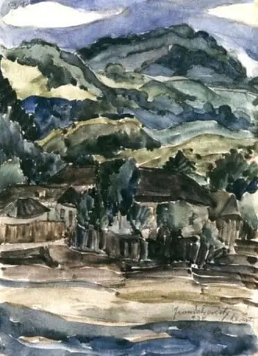 Peisaj de munte, by Jean Leresty