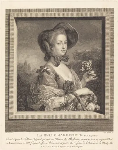 La Belle Jardinière - Madame de Pompadour, by Jean-Louis Anselin