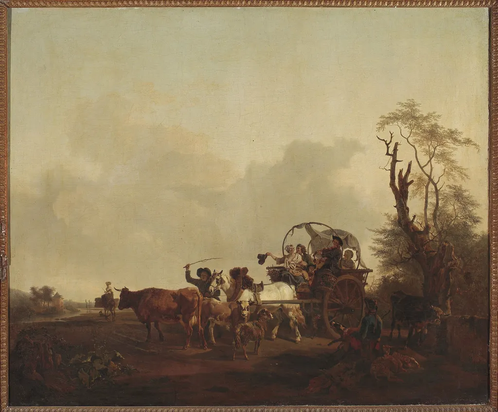 Merry journey, by Jean-Louis de Marne, oil, 1800