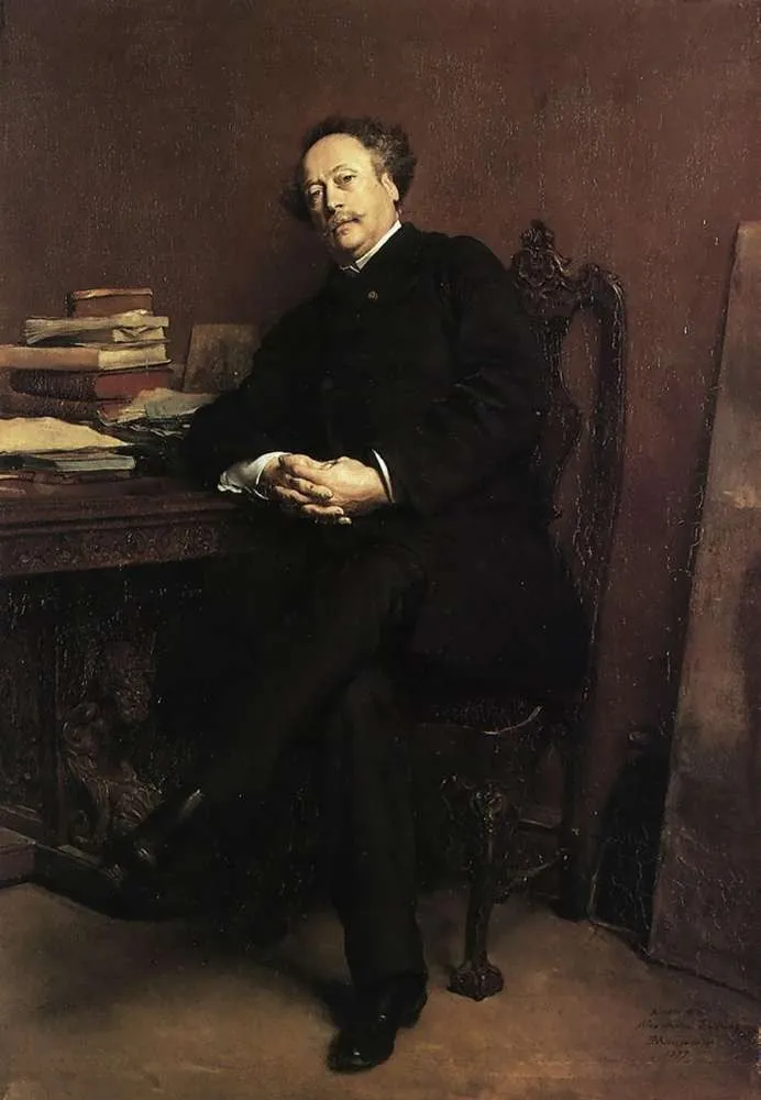 Alexandre Dumas son, by Jean Louis Ernest Meissonier, oil, 1889