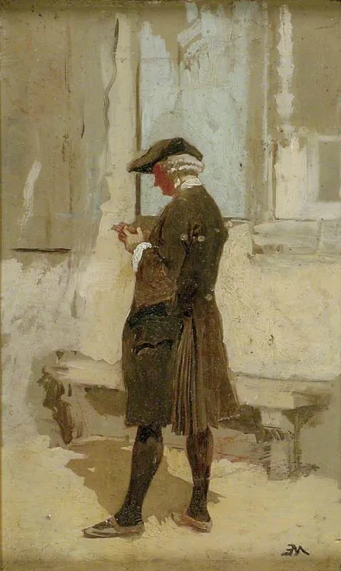 An Abbé, by Jean Louis Ernest Meissonier, oil, 1855
