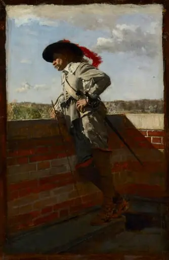On a Terrace, by Jean Louis Ernest Meissonier