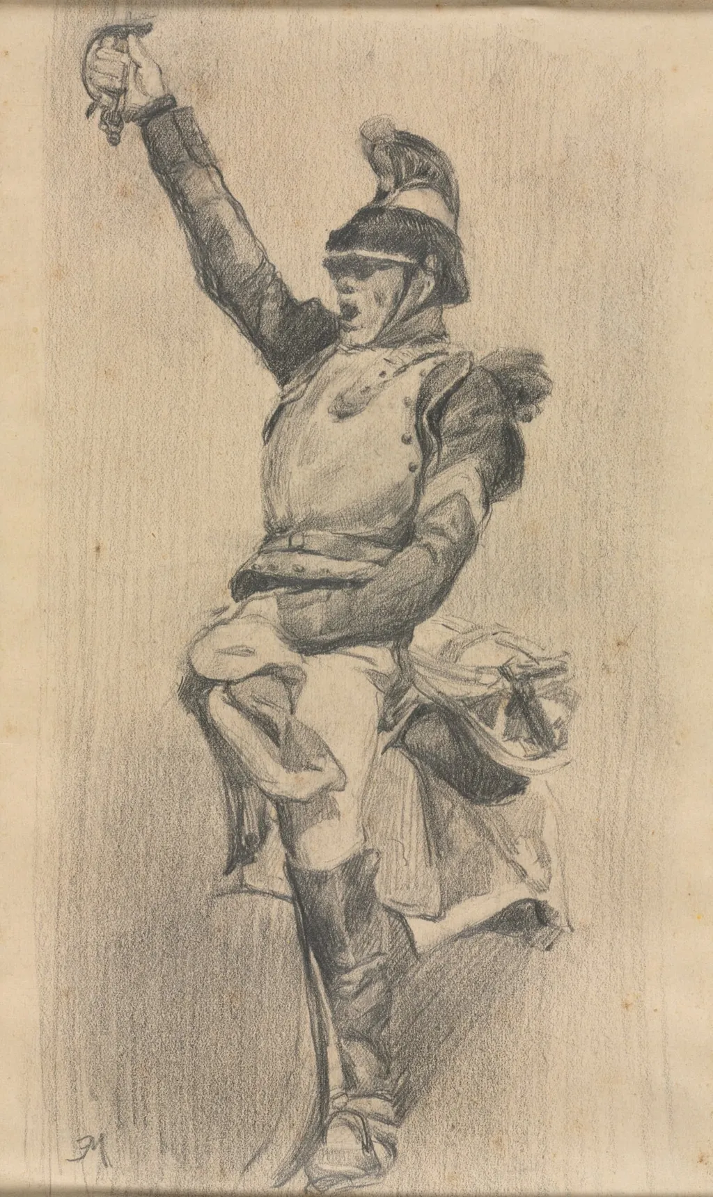 Soldier with Upraised Arm, by Jean Louis Ernest Meissonier, 1870