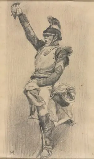 Soldier with Upraised Arm, by Jean Louis Ernest Meissonier